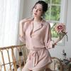 Sex underwear pajamas women's summer long chiffon shirt Korean version perspective shirt bathrobe home