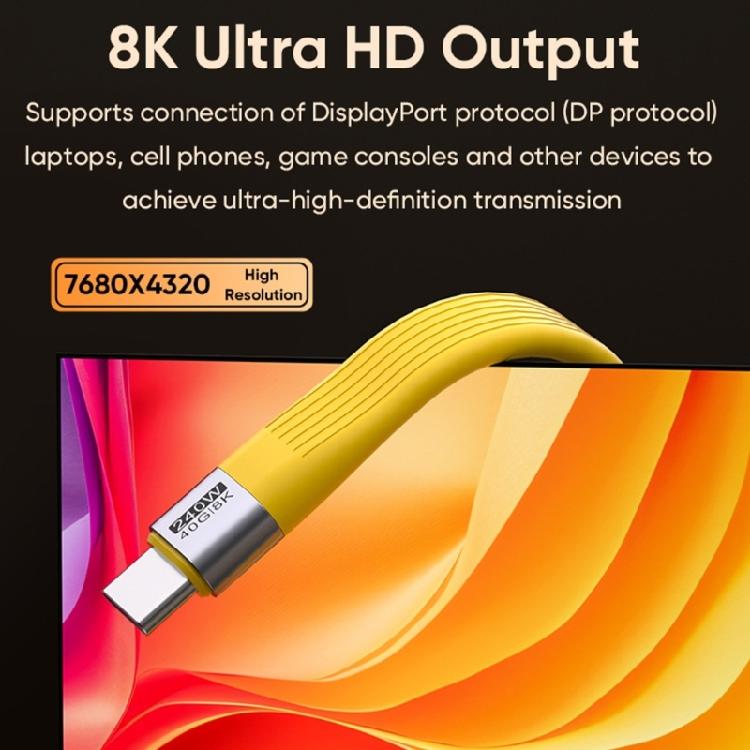 USB4.0 Cable 40Gbps Data Transfer 240W USB C To USB C Cable Fast Charging 8K USB4.0 Cable for Phone Laptop