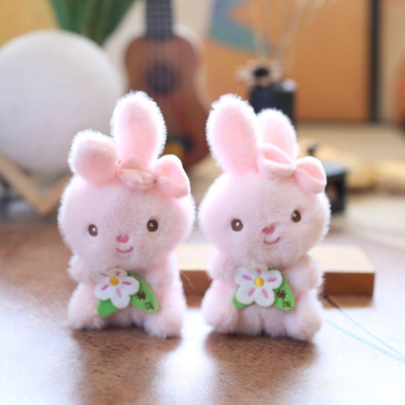 Cute Pink Rabbit Plush Doll For Bags And Gift Accessories
