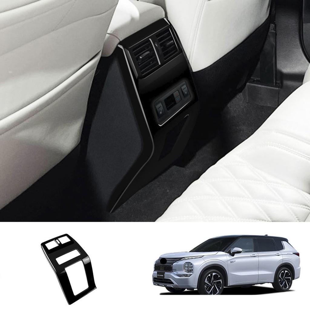 NEW-RHD For Mitsubishi OUTLANDER 2022 Armrest Box Rear Air Vent Frame Anti-Kick Cover Sticker Trim Car