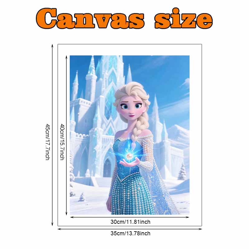 Disney Pearl Painting Frozen Elsa 5D DIY Pearl Picture Crafts for Adults/Beginners Gift Ideas Home Decor