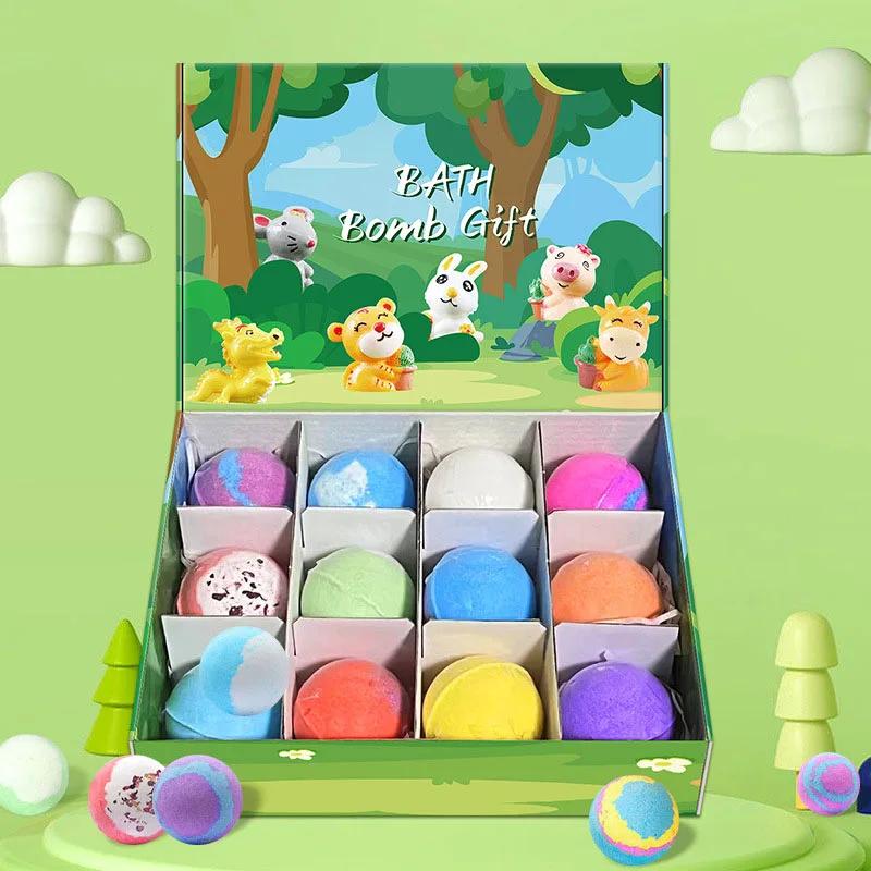 

Cute Dinosaur Eggs Ocean Themed Bath Balls Bubble Bath Toy Gift Set Sea Salt Organizer Color Changing Hot Spring For Bathroom (As shown-15907)-