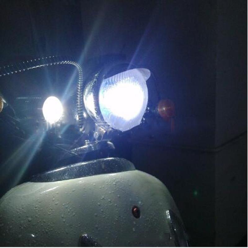 Pair 12V Motorcycle Spot Fog Light Waterproof 30W LED Headlight  U2 Laser Front Lamp White Day Light Motorcycle Accessories