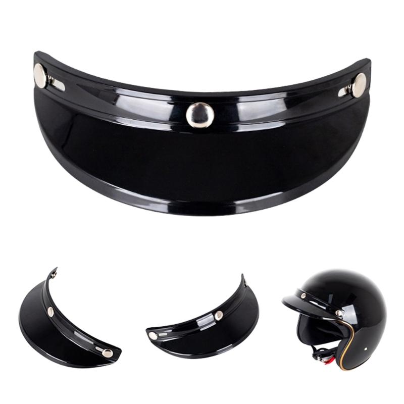 Motorrad-3-Snap-Helm-Windschutzscheibenlinse Anti-UV-Helme Hochklappbare Gesichtsvisierlinse für die meisten 3-Snap-Helme