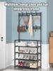 Shoemaker Organizer Bedroom Floor Mounted Clothes Hanger Multifunctional Assembly Coat And Hat Rack Household Door Four Layer Sh