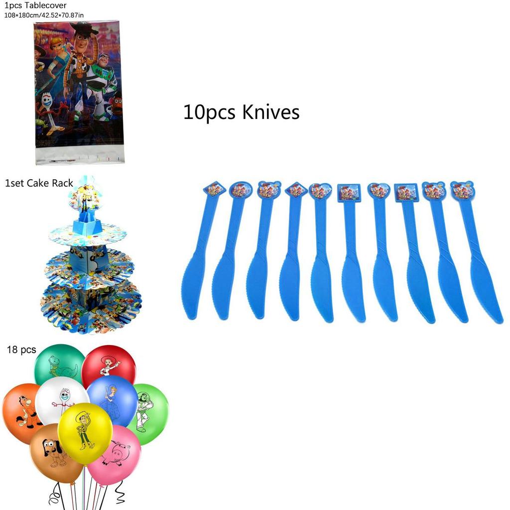 Toy Story Buzz Woody Bo Peep Birthday Party Supplies Featuring Colorful Plates Cups And Banners For Ultimate Celebration