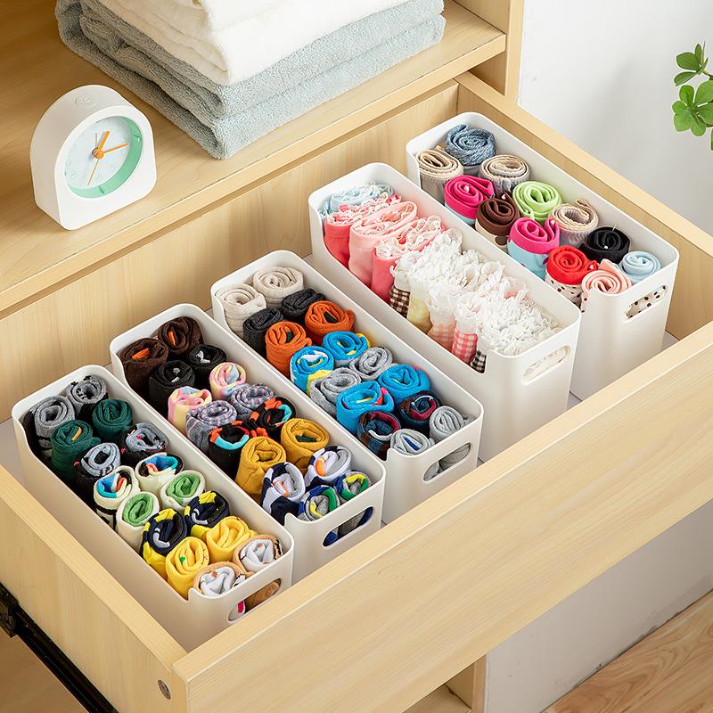 Wall-Mounted Drawer Organizer for Underwear & Socks – Space-Saving Storage Solution for Dorms, Closets & Small Spaces