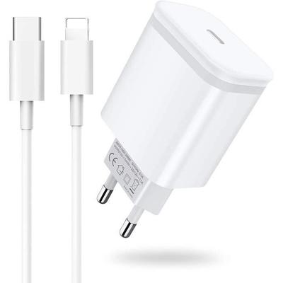 Τροφοδοτικό - USB-C - 20W - Γρήγορη φόρτιση PD 3.0 - Καλώδιο 2M - Συμβατό με iPhone 13
