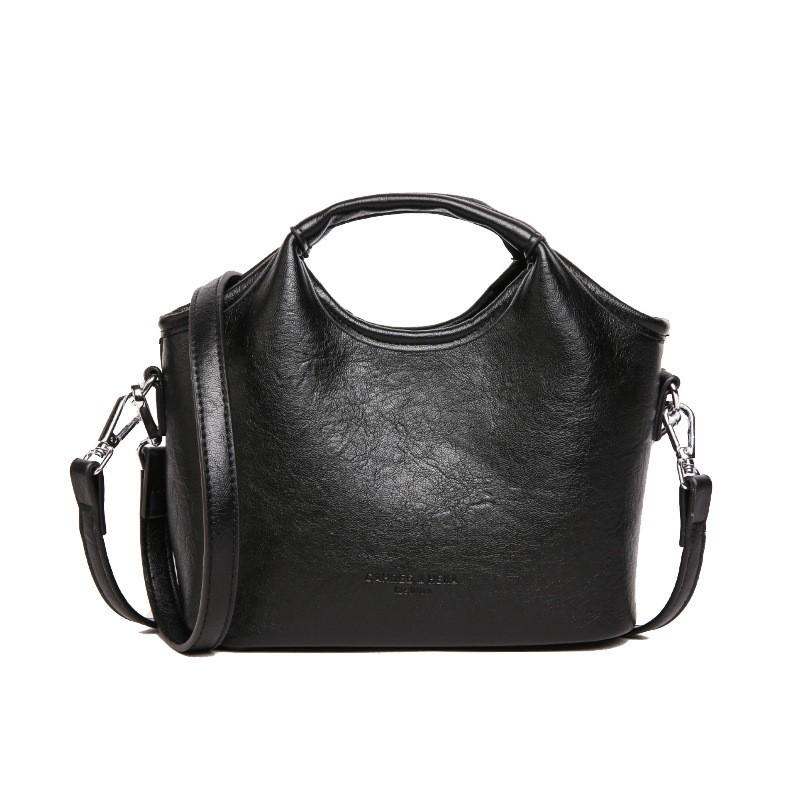 

Vintage Niche Handbag Women s New Style 2025 Commuter Large-capacity Shoulder Cross-body Bag Casual Bucket чёрный