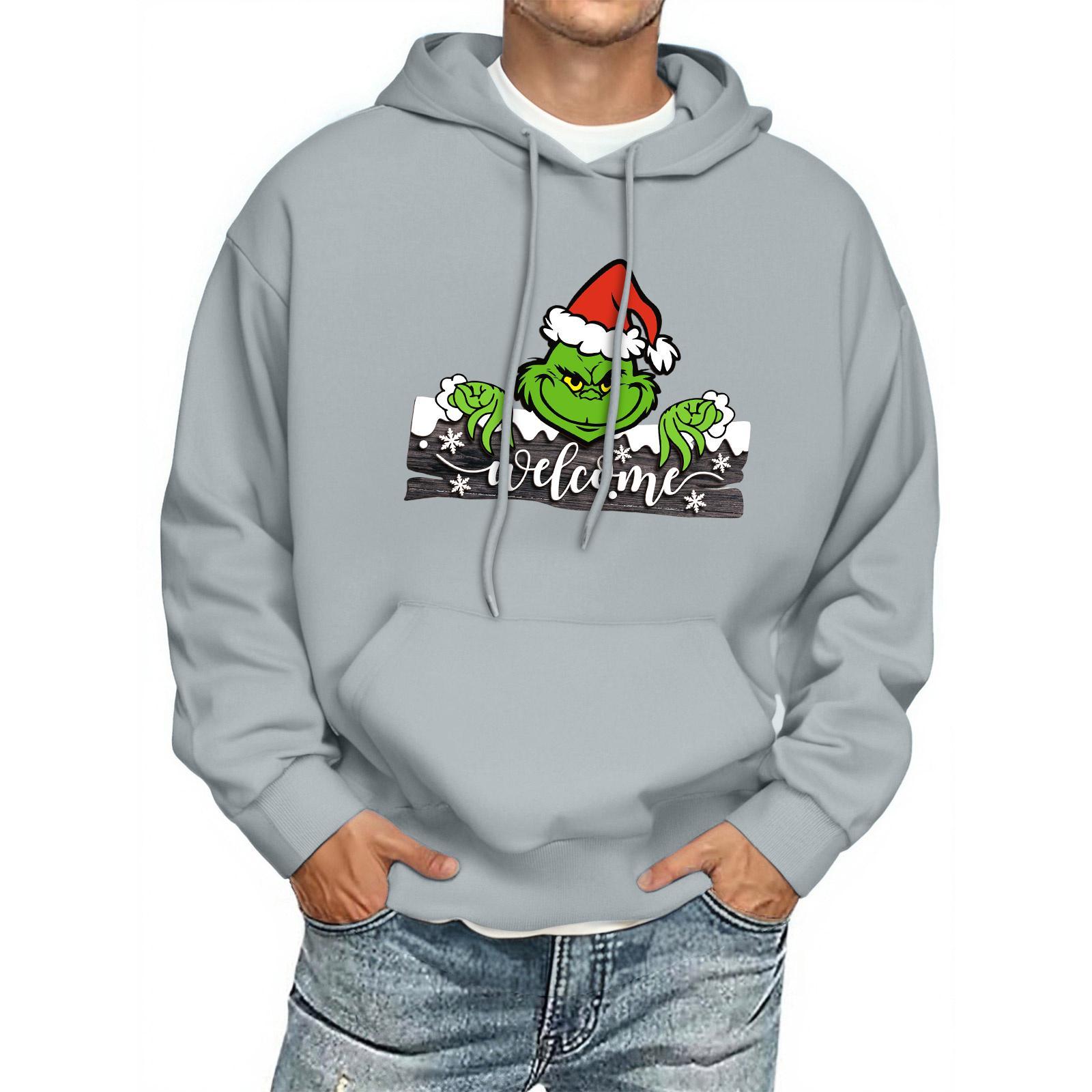 

Мужская толстовка с капюшоном с принтом, с длинным рукавом, повседневный пуловер, худи, толстовка с капюшоном M