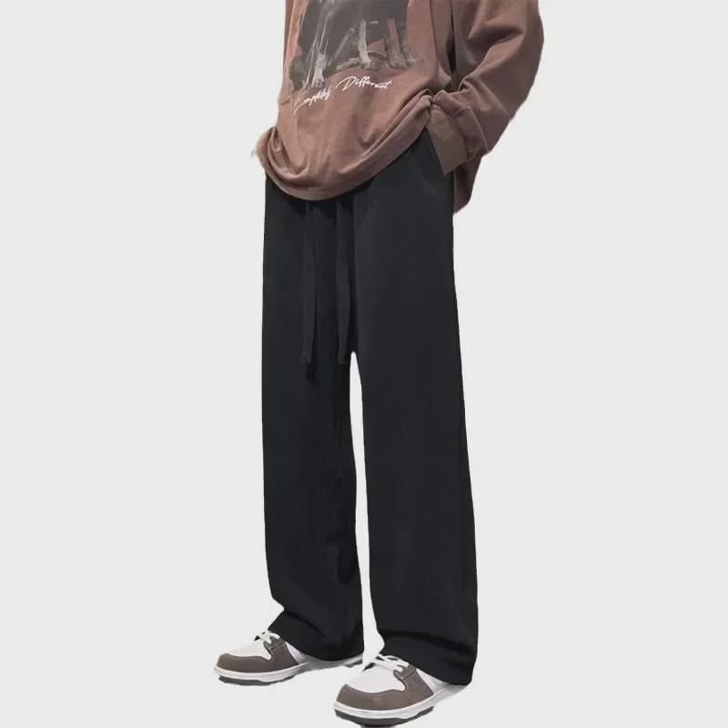 Locker geschnittene Cord-Freizeithose für Herren mit Streifen