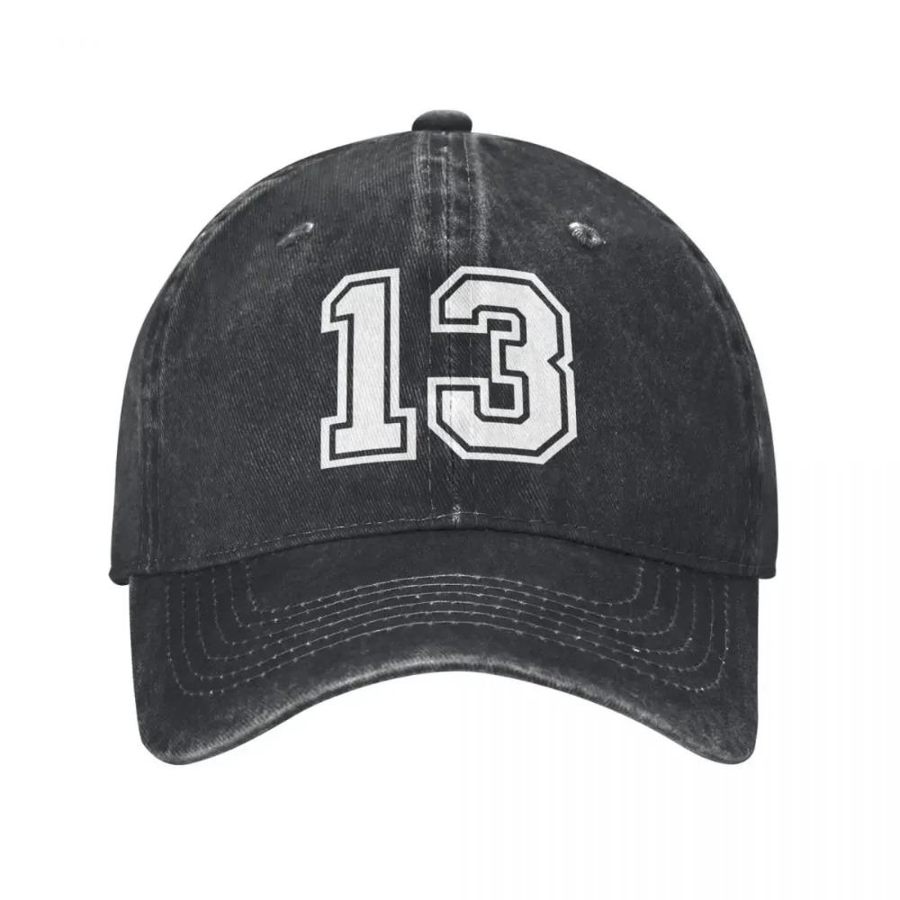 980 Number 13 Fashion Baseball Cap Peaked Men's Hat Women's For Women
