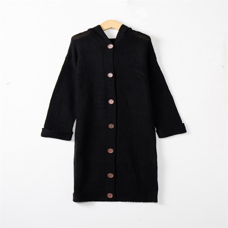 Cappotto da donna in maglia a maniche lunghe caldo con cappuccio caldo cardigan Cappotto invernale Moda Plus Size Maglione lavorato a maglia Cappotto lungo da donna Mantello Outwear