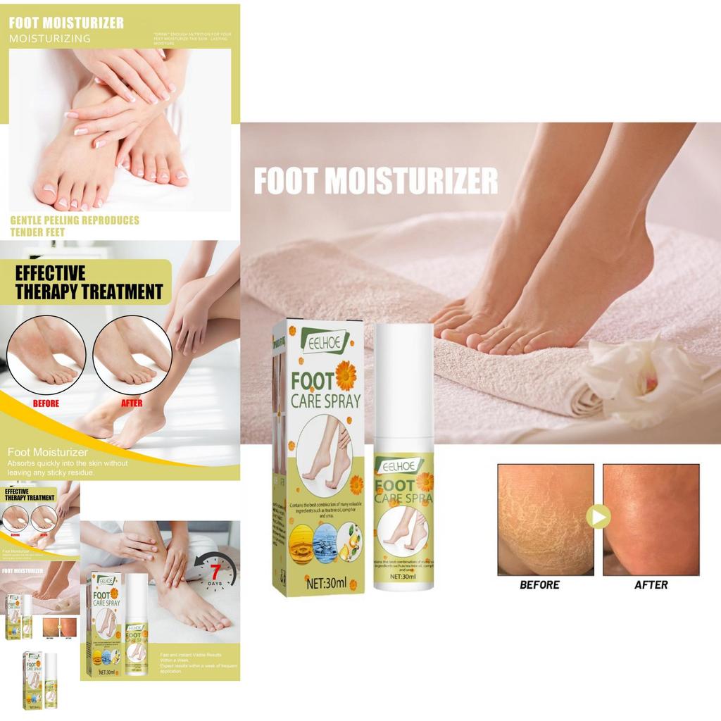 Eelhoe Moisturizing Foot Care Spray For Exfoliating Dead Skin And Softening Calluses 30ml