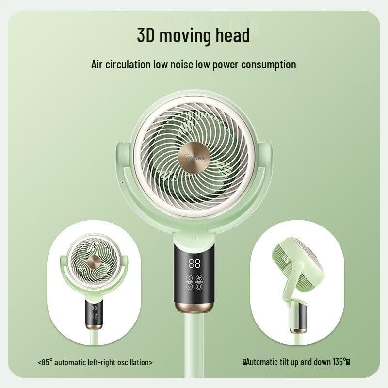 Midea Ventilatore da pavimento purificatore a circolazione d'aria intelligente Spina CN (adattatore incluso)