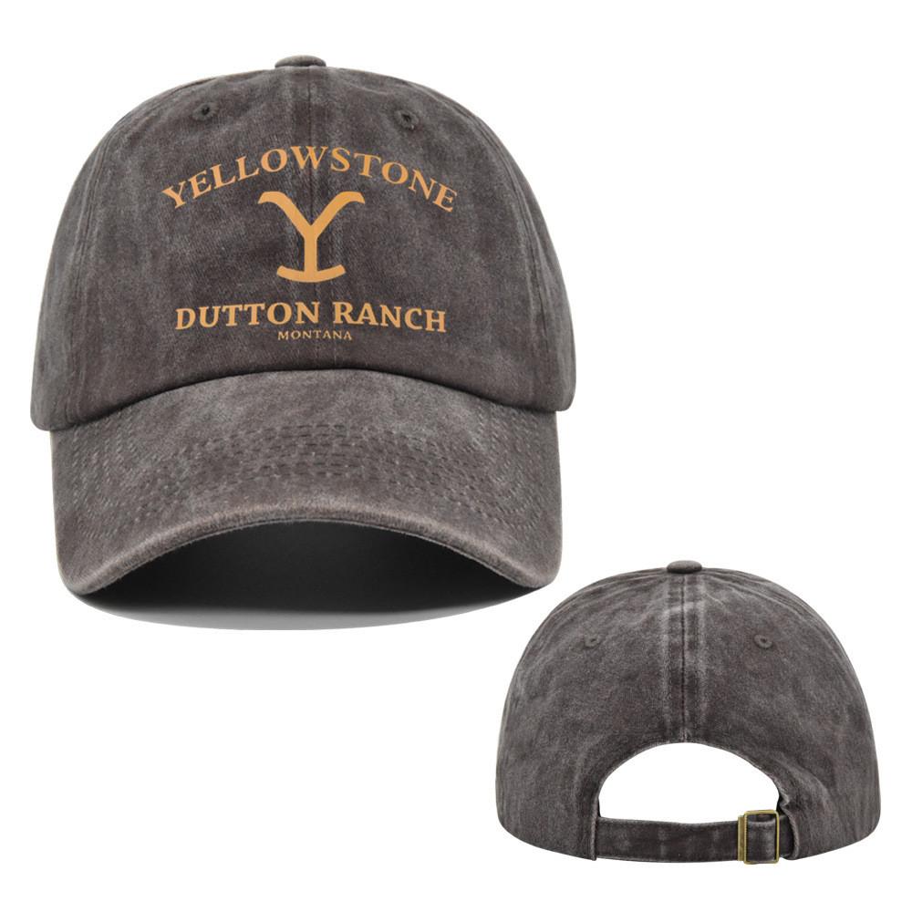 Stone Yellow Letter Embroidery Baseball Cap Sun Protection Breathable Gift Hat