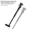 Portable Bicycle Pump with Gauge Aluminum Alloy Hand Tire Air Inflator Bike Car Scooter Schrader Presta Valve AV FV