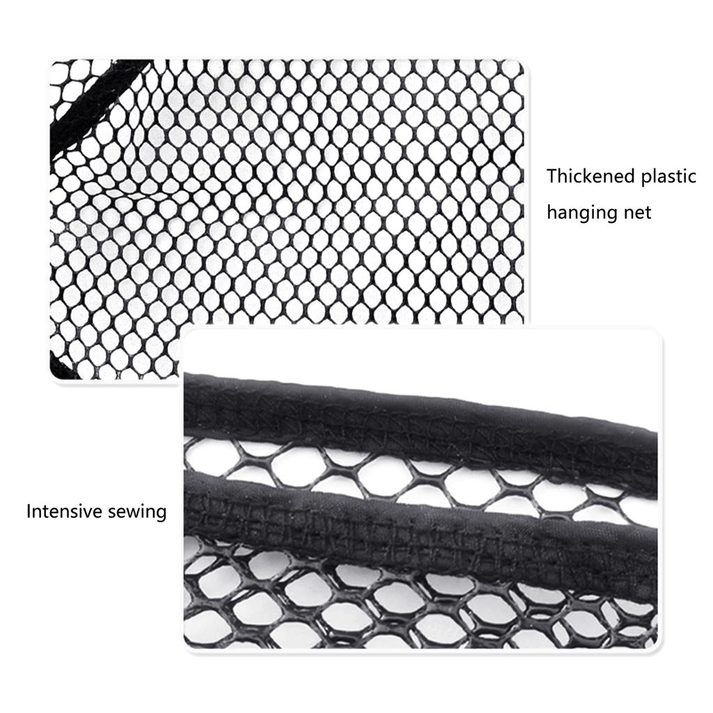 Quick Dry Fishing Net Pouch Coated Mesh Bag for Outdoor Enthusiasts Handcrafted Fishermen Net Pocket Large Capacity