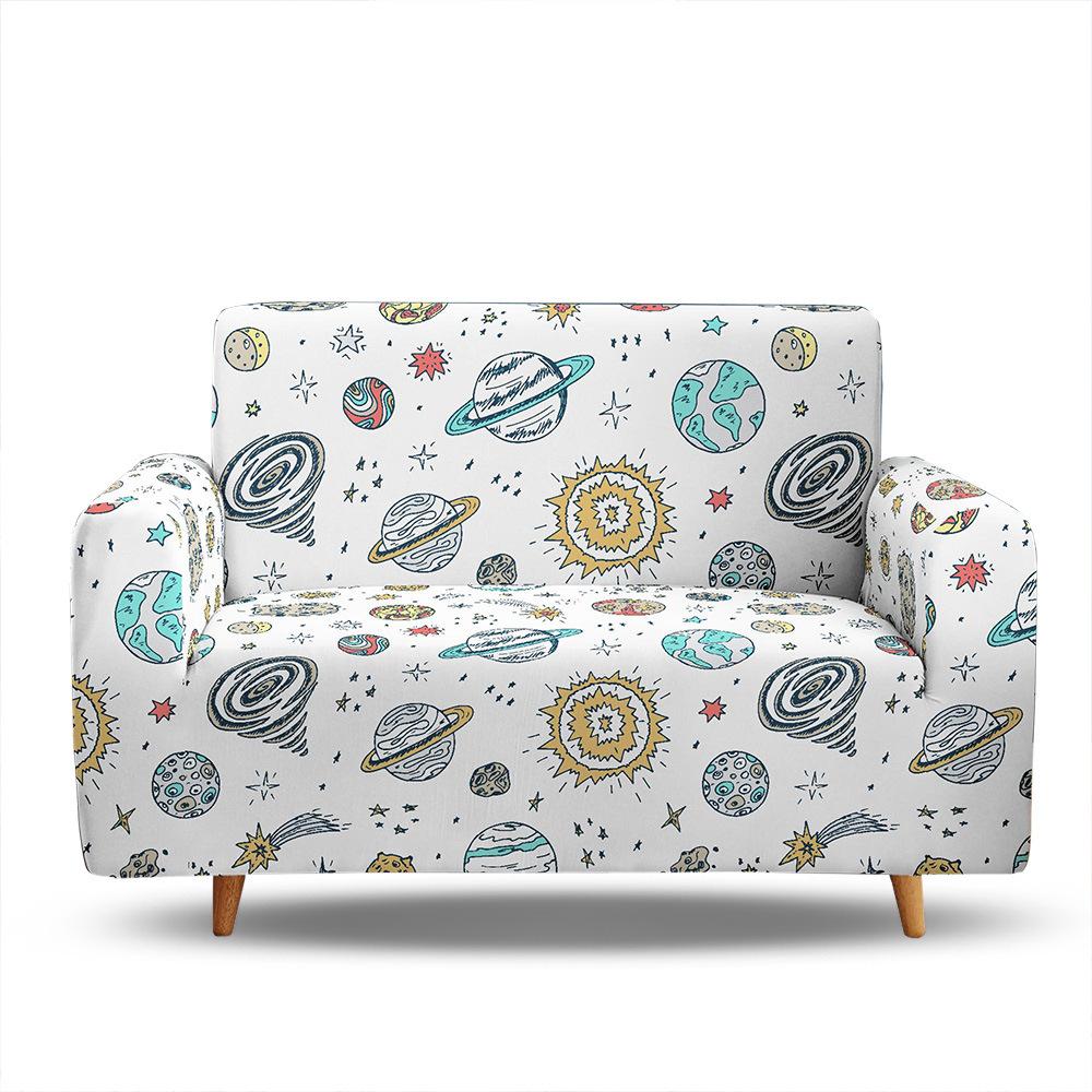 Plant Vase, Space Universe Planet Non-Slip Elastic Sofa Cover Pad, All-Inclusive Supply For All Seasons