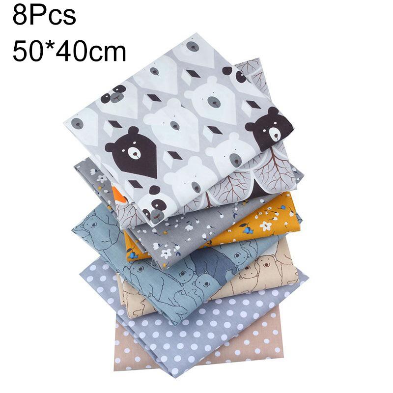 6/7/8 szt. Tkanina patchworkowa 25x25cm Splot skośny DIY Drukowana 40x50cm Tkanina bawełniana Materiał do pikowania i szycia Zestaw