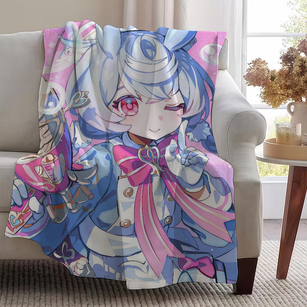 Blanket Throw Sigewinne Super Cosy Plush Living Room Genshin Sofa Impact Couch Childish Birthday Gifts