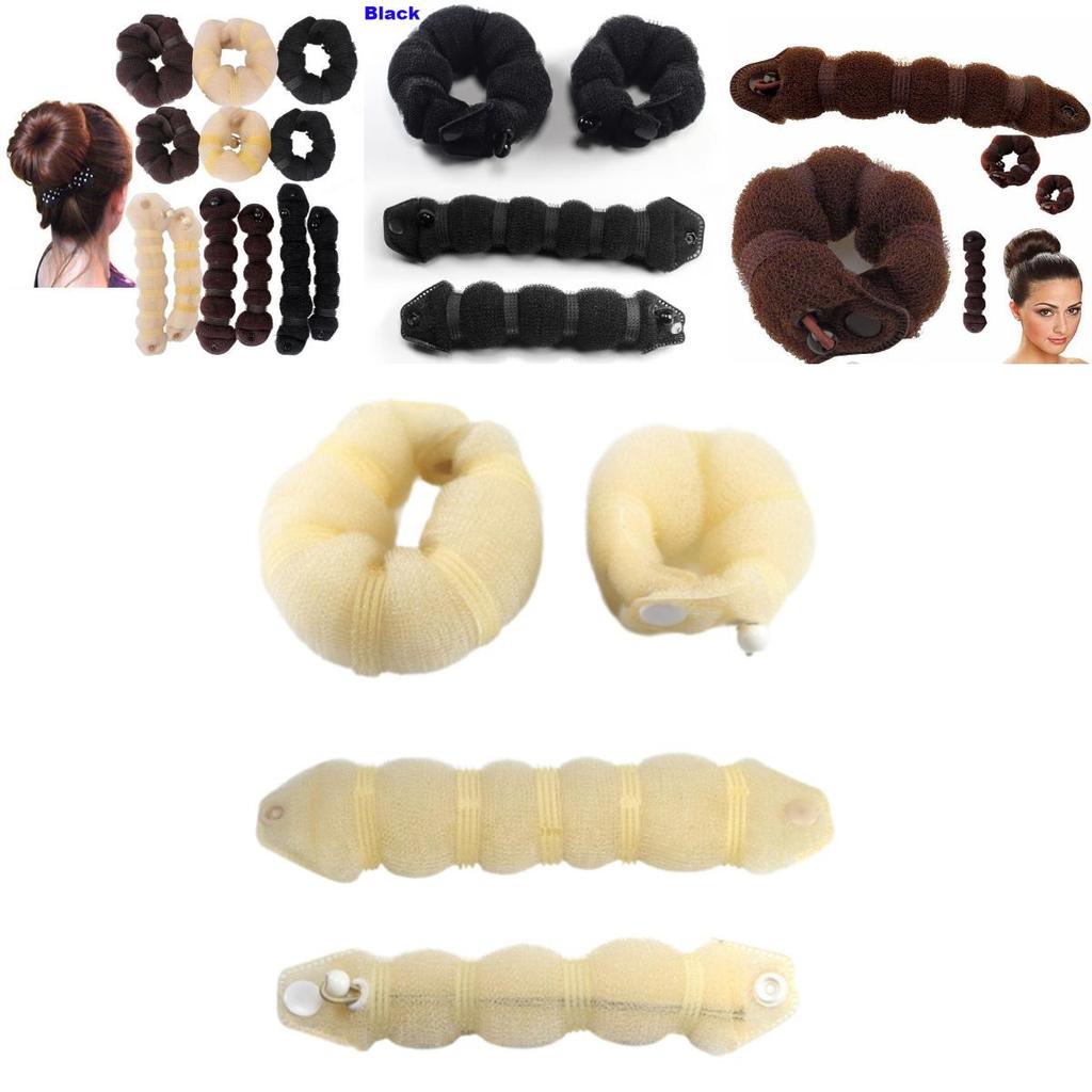 Creative Nylon Hair Bun Tool Comfortable Non-tugging Elegant Hair Bun Styler