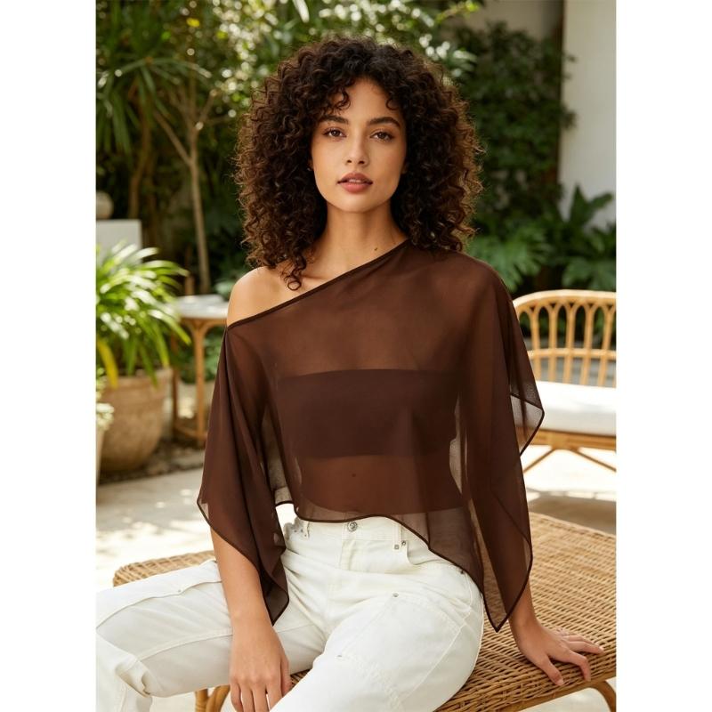 Leggero Sciarpa in Chiffon Con Protezione Solare UPF30+ Per Donne Estate Spiaggia Vacanza E Pendolarismo Quotidiano