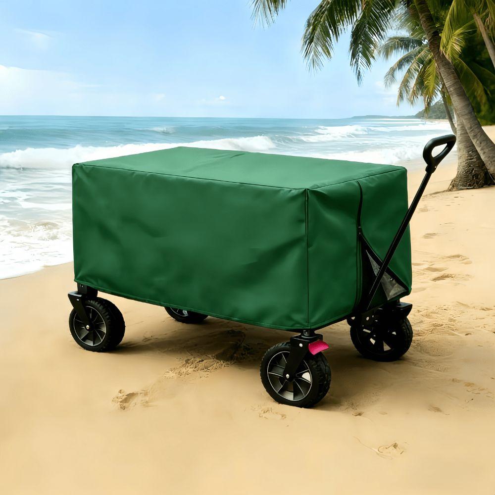 Oxford Cloth Trolley Cover Rectangle Camping Cart Dust Cover Wagon Protective Cover Garden