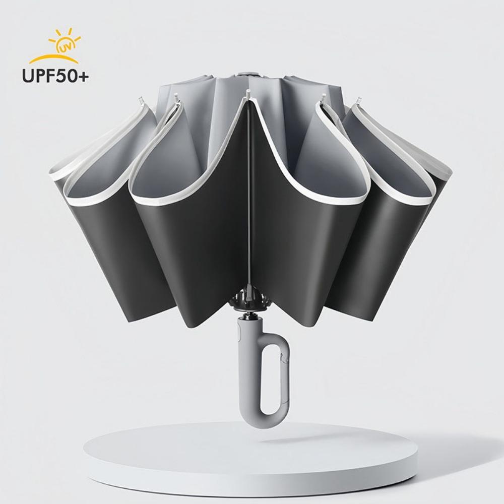 with Ring Buckle Reverse Folding Umbrella UV Protection Women's Parasol  Men's Business