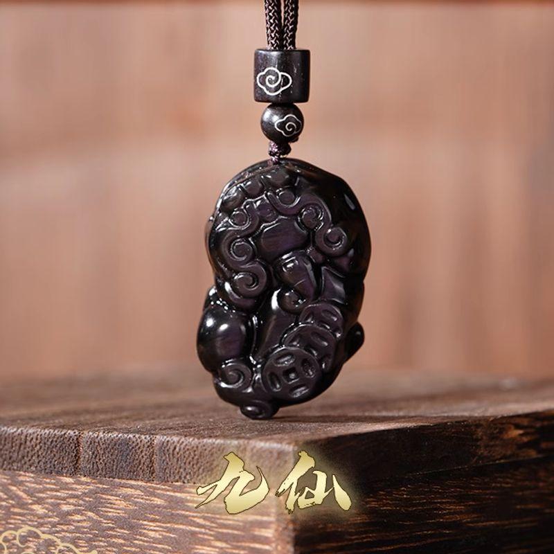 

Натуральный аметист женский год рождения ретро браслет Nine Immortals