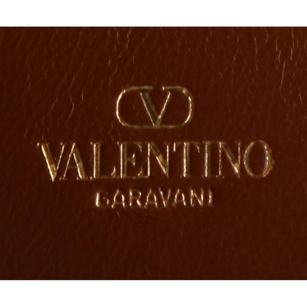 VALENTINO 4W0P0AC3ZFJ Lamb Leather Logo Hardware Pouf Mini Bucket Shoulder bag Mustard/GDHardwareUsed