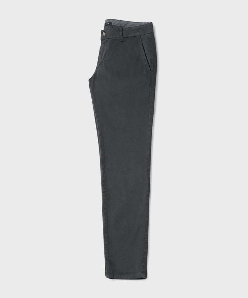 PANICALE Slim Fit Cotton Pants [Charcoal]