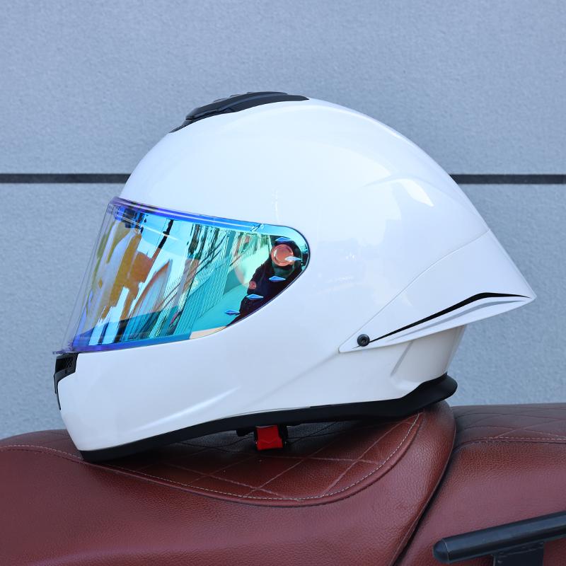 ORZ-S802 motorcycle helmet,ABS men's and women's full face helmet,R50S personalized, cool, all season, big tail wing helmet DOT