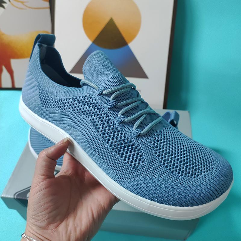 Low Cut Sports Shoes for Men Trendy Mesh Fabric with Lace Up Breathable Flat Shoes 2025 Breathable Outdoor White Jogging Shoes
