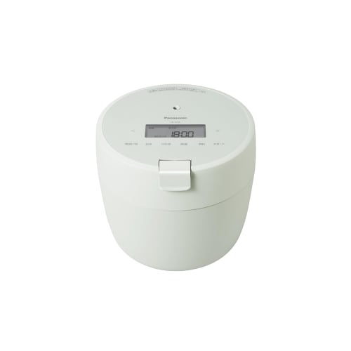 Panasonic Rice Cooker 5 Cups Pressure IH New Life Living Alone Compact Size Lid Dishwasher Safe White SR-R10B-W
