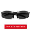 Men's Polarized Half-Frame Sunglasses - UV Protection & Anti-Glare for Fishing and Driving