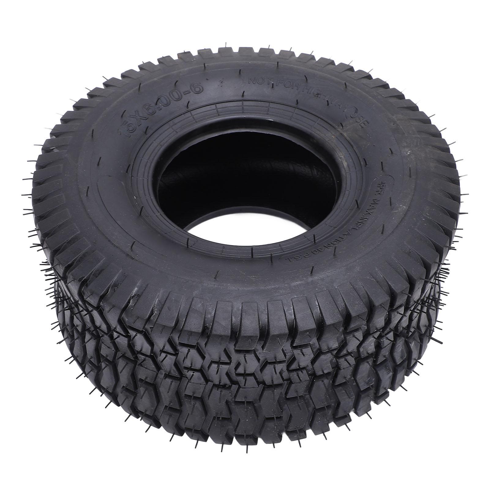 

Шина 15x6.006 Резина Улучшенный контроль Отличное сцепление 4-слойная Сверхпрочная шина для газонокосилки Газон