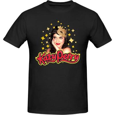 ARKJONVH Herren Katy Music Perry Muster Reines Baumwoll-T-Shirt, Atmungsaktives und Elastisches Freizeit-T-Shirt(1)