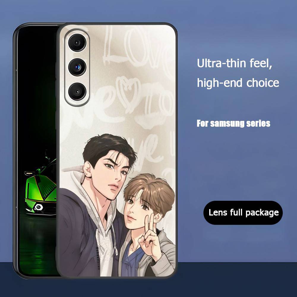 Jinx JaekYung Kim-Dan Luxury Black Phone Case For Samsung Galaxy S23 S24 S25 Ultra S22 Plus S21