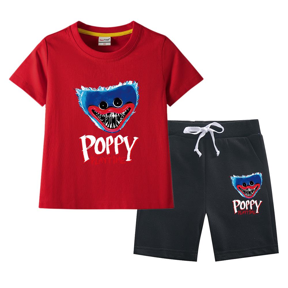 Bobo Boys Reiner Baumwoll Sommer 2023 Kinder Kurzarm und Shorts Set