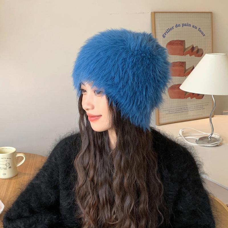Autumn Winter Velvet Hat Women's Outdoor Coldproof Warm Ear Protection Cap Knitted Hat