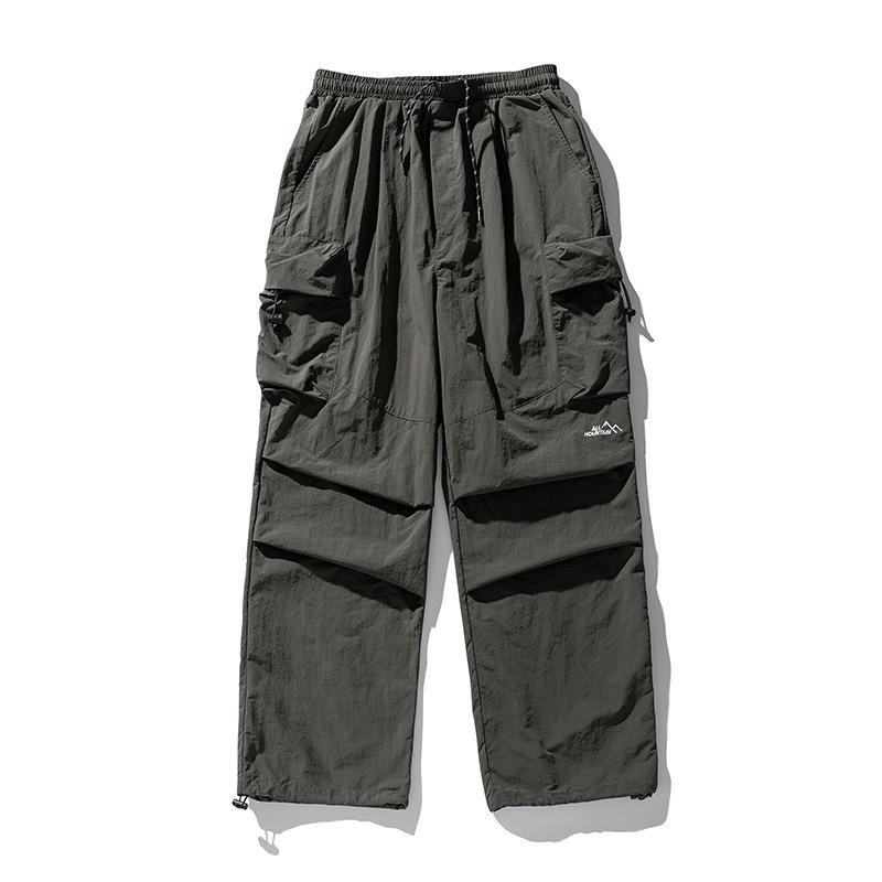 Men's Spring  Autumn Waterproof Hip Hop Mountaineering Pants Casual Harajuku Work Pants Black Cargo Outwear Pant