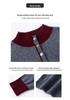 Hengyuanxiang Women's Pure Wool Round Neck Long Sleeve Sweater - Stylish Loose Knitwear for Mom