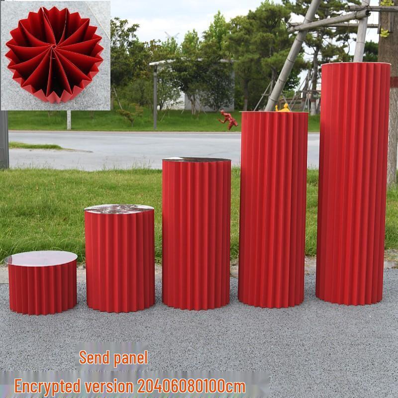 Wedding & Event Origami Dessert Display Stand - Round Foldable Columns for Cakes and Ornaments