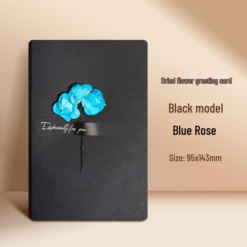 3D Dried Flower Handwritten Greeting Card for Teacher's Day, Love Letters, or Birthday – Perfect for Couples
