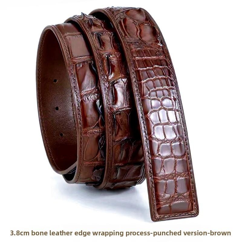 Mary Crocodile belly high-end belt -