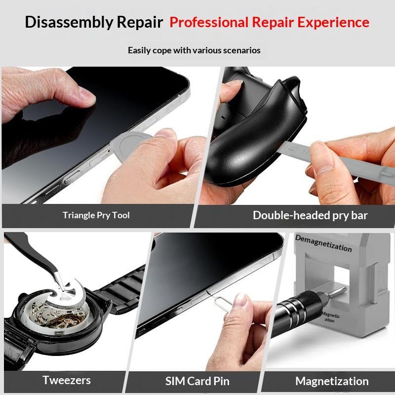 115 In One Precision Screwdriver Set With Bits And Non Slip Handle Suitable For Home Repairs