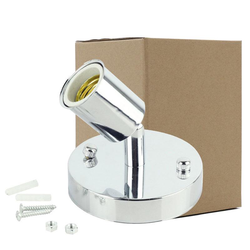 Universal E27 Retro 180 Degree Turn Light Holder High Temperature Resistant Metal Lamp Base