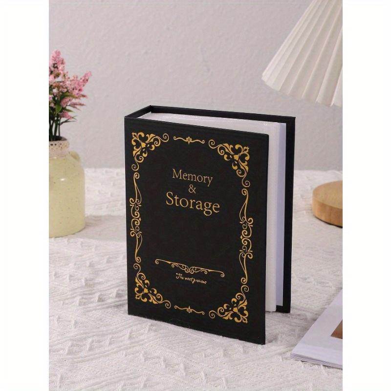 

New Arrival 6 Inch 100 Sheets Interleaf Photo Album With Classic European Style Gold Foil Cover one-size чёрный