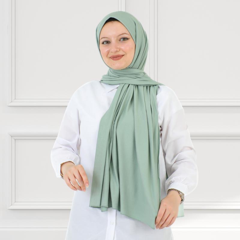 Hijab für Damen, Viskose-Schal, leicht, muslimischer Hijab, langer Schal, islamische Schals, türkisches Seiden-Kopftuch für Damen